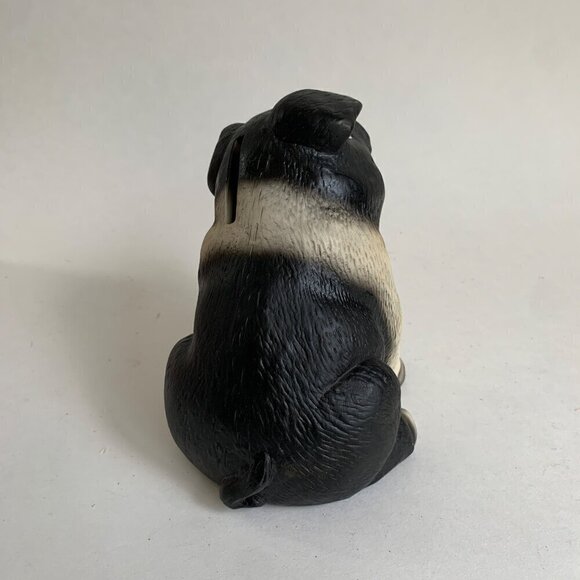 The Farmyard Collection Black White Pig Bank Ceramic - Picture 4 of 5